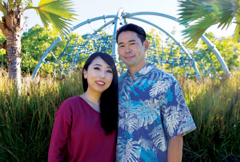 Lois Mitsunaga ’00 and Ryan Shindo elected to have their names attached to the Explorer Dome at the existing Kosasa playground.