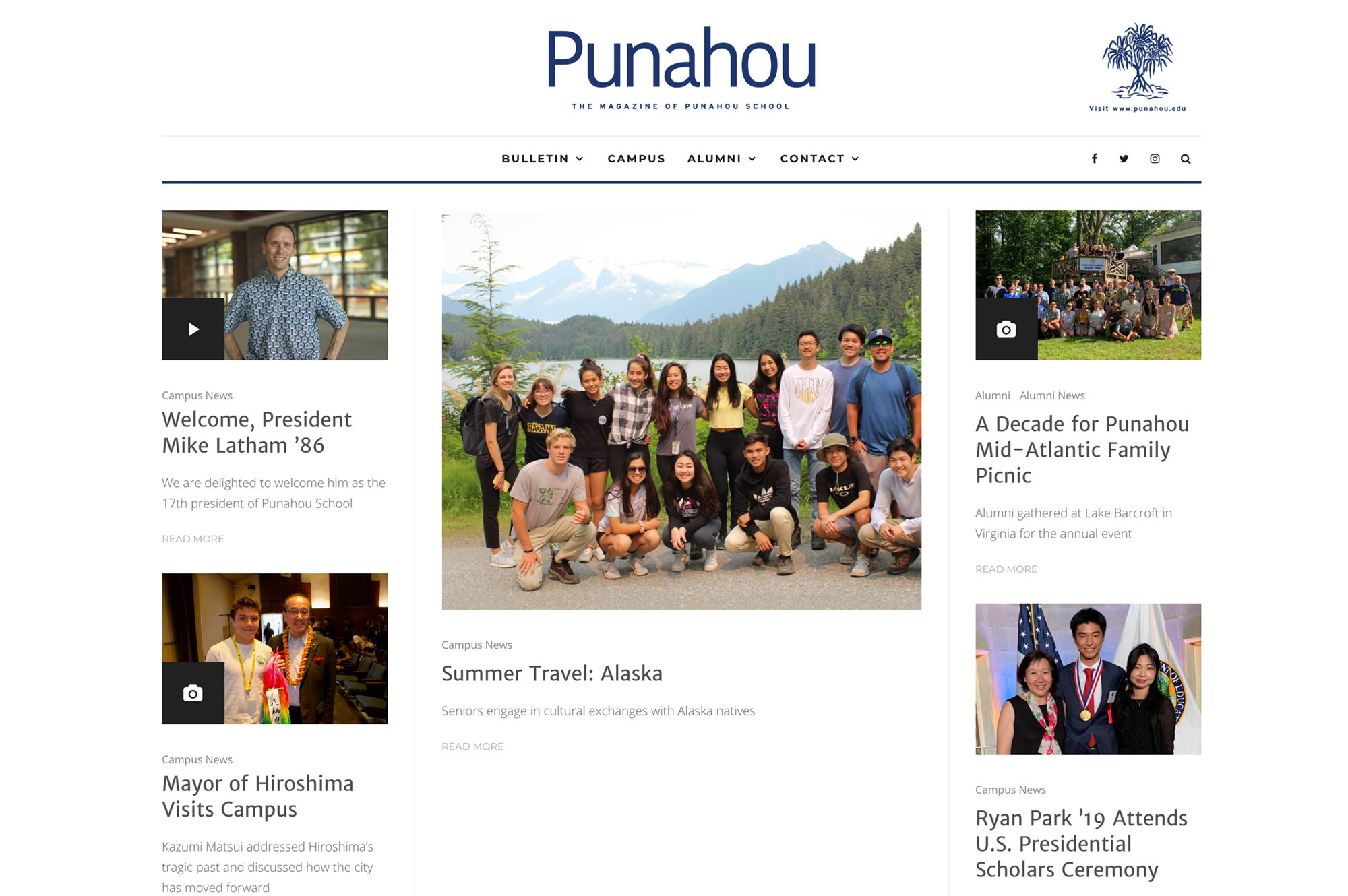 Punahou Bulletin: Redesign in the Works - Punahou School