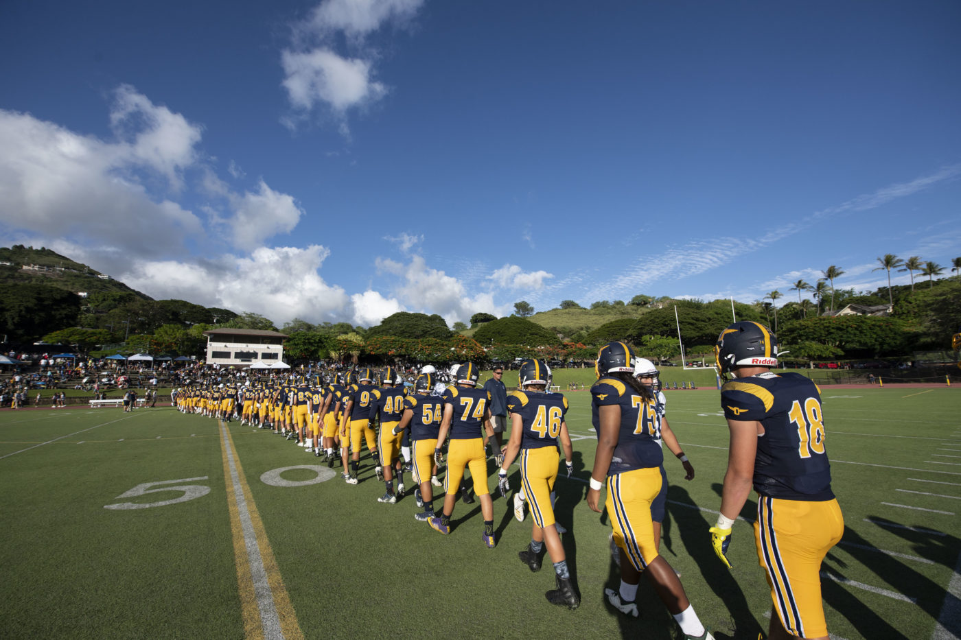 Football Team Scores Win Over Kamehameha Punahou School