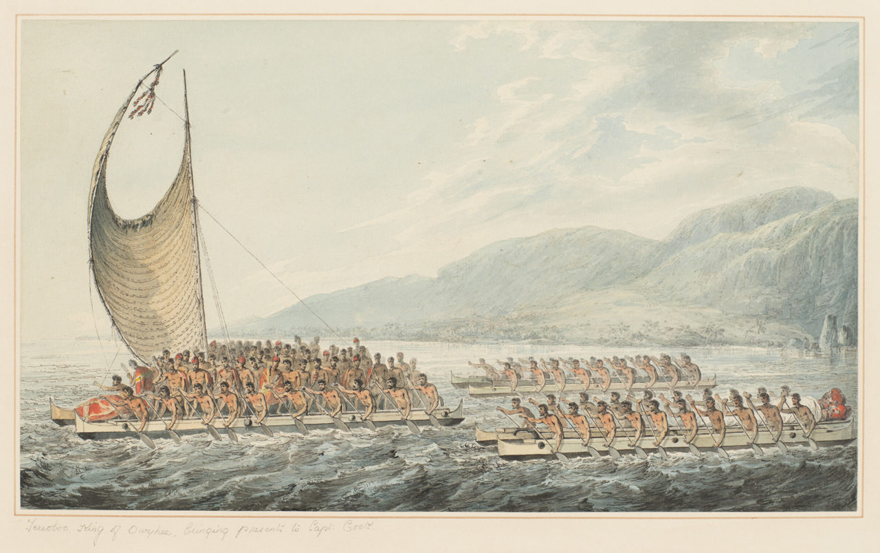 Kalani‘ōpu‘u Bringing Gifts to Captain Cook