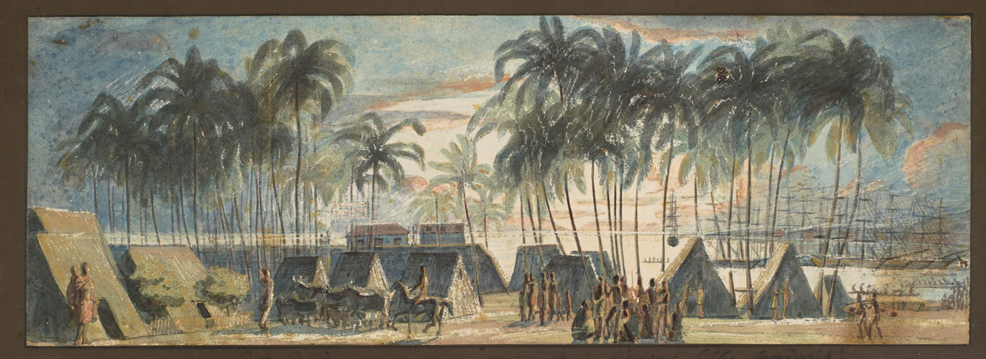 Port of Honolulu In the early 1800s