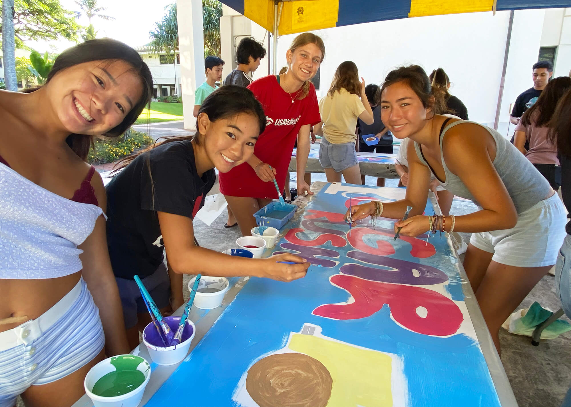 Power of Puns Carnival Sign Painting Punahou School