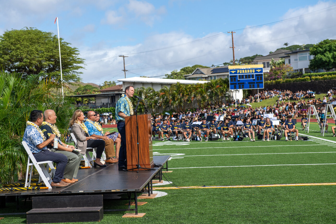 Punahou Football Team Plays in SoCal Honor Bowl - Punahou School