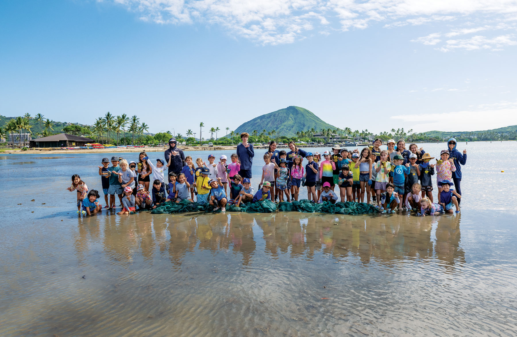 Second grade class at Maunalua Bay