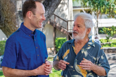 President Michael E. Latham ’86 and Jay Seidenstein