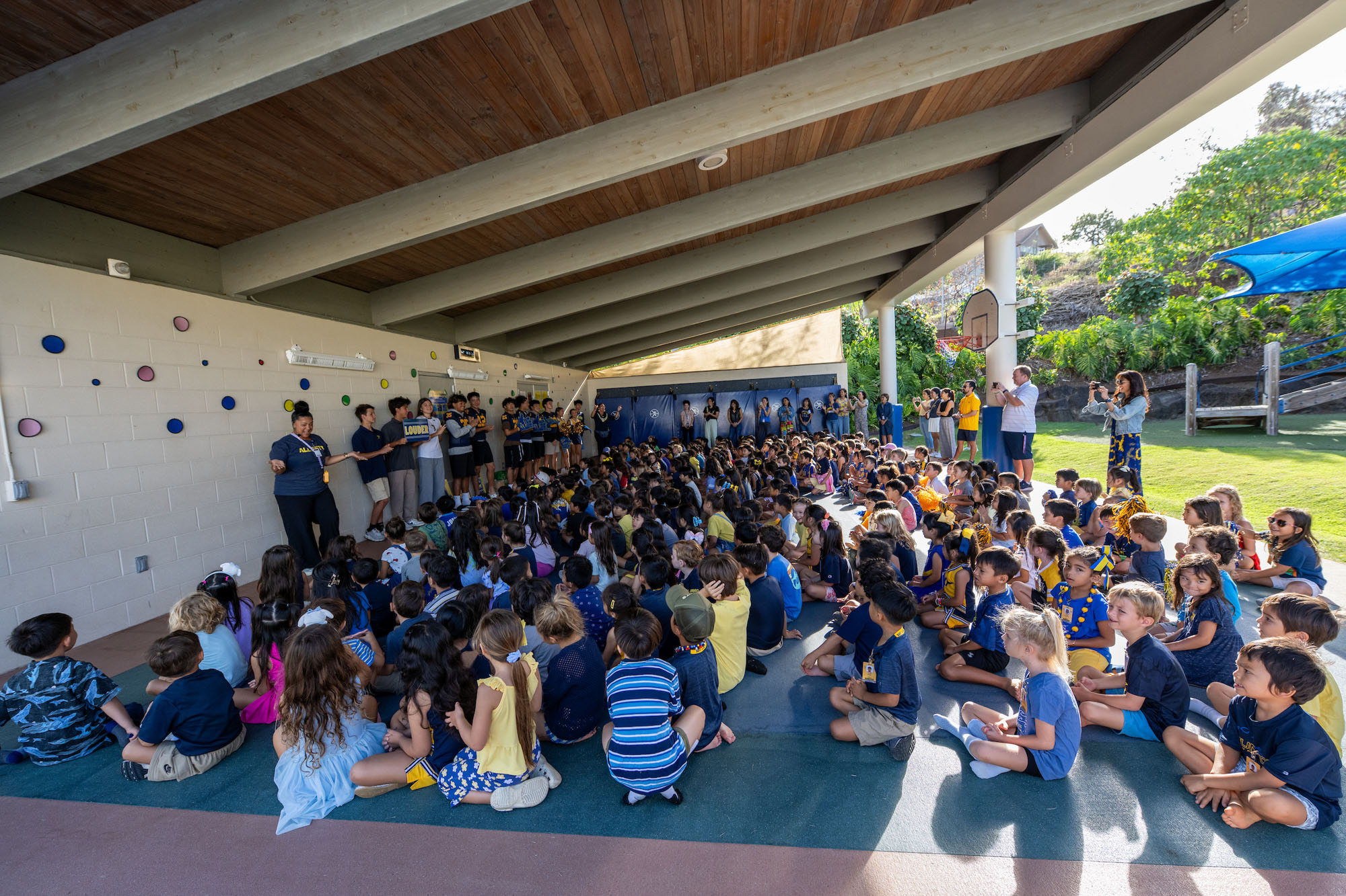 K – 1 Students Shine at Pep Rally - Punahou School