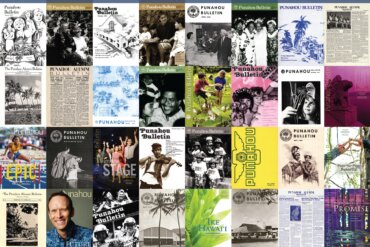 Collage of past bulletin covers.